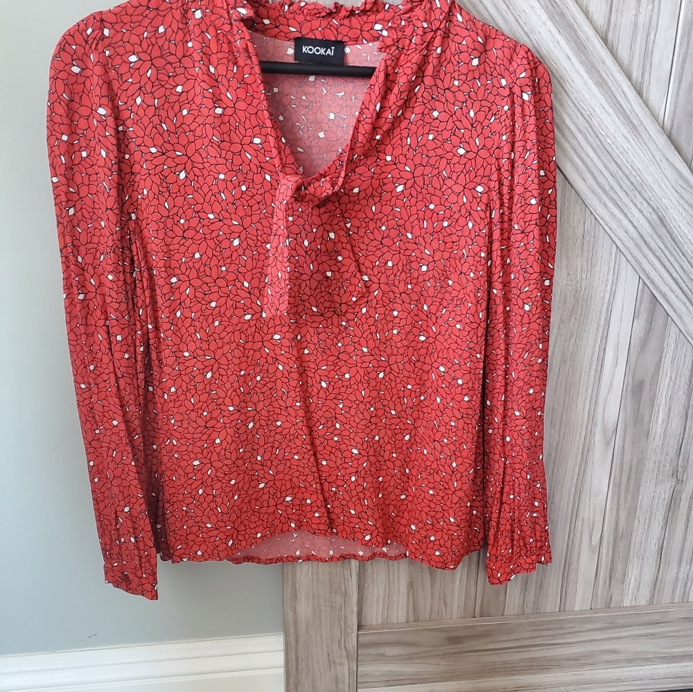 Red blouse KOOKAI French brand